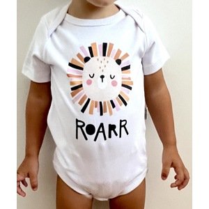 Milinko Unikátne detské body na krátky rukáv- ROAR veľkosť: 86 (12-18m)