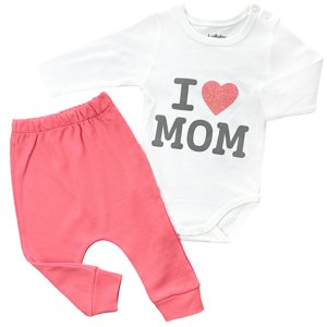 Baby 2dielny set pre bábätká- Srdiečka veľkosť: 74 (6-9m)