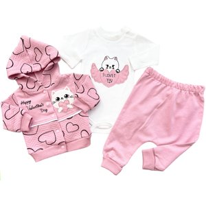 Baby 3dielny detský set pre bábätká- Mačička veľkosť: 56-62