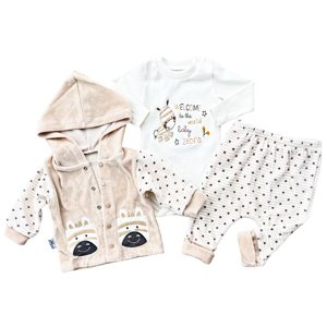 Baby 3dielny plyšový set pre bábätká- Zebra veľkosť: 56-62