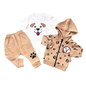 Baby 3dielny set pre bábätká- Psíček veľkosť: 56-62