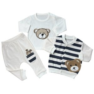 Baby 3dielny set pre bábätká- Macko veľkosť: 74 (6-9m)