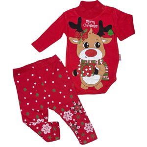 Pabbuc baby 2dielny set pre bábätká - Veselé Vianoce veľkosť: 62 (2-4m)