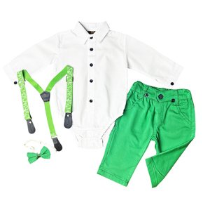 EF Kids 4dielny elegantný set pre bábätká-Móda, zelený veľkosť: 74 (6-9m)