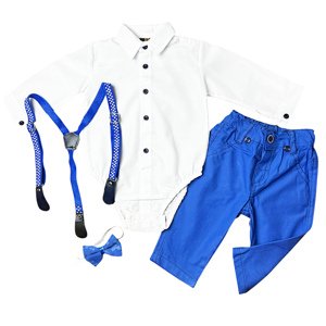 EF Kids 4dielny elegantný set pre bábätká-Móda, modrý veľkosť: 68 (4-6m)