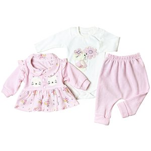 Baby 3dielny detský set pre bábätká- Mini veľkosť: 3-6 mes.