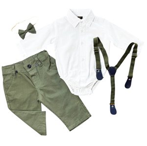 EF Kids 4dielny elegantný set pre bábätká-Móda, zelená veľkosť: 80 (9-12m)