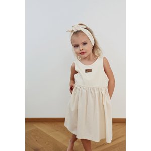Popshops 2 dielné dievčenské šaty - Regina, smotanové veľkosť: 104 (4roky)