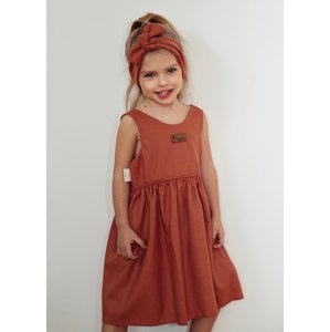 Popshops 2 dielné dievčenské šaty - Regina, hrdzavé veľkosť: 92 (18-24m)