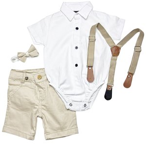 EF Kids Letný elegantný 4dielny set pre bábätká- Móda veľkosť: 68 (4-6m)