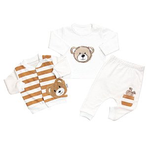Baby 3dielny set pre bábätká- Macko 1 veľkosť: 74 (6-9m)