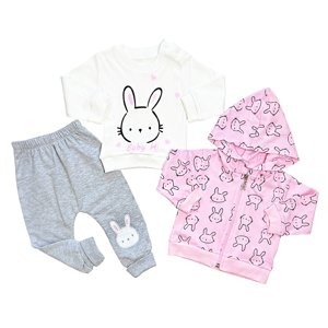 Baby 3dielny set pre bábätká - Zajko veľkosť: 74 (6-9m)