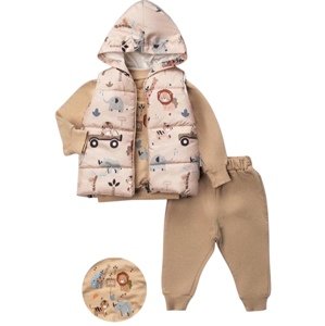 Baby 3dielny set pre bábätká - Zvieratká veľkosť: 74 (6-9m)
