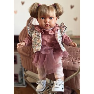 Nines D'Onil Realistická španielska bábika- Susette, blondínka 45cm
