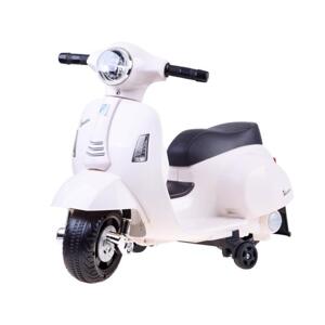 Detský biely skúter VESPA na batérie