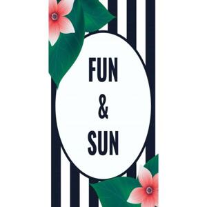 Plážový ručník s potlačou FUN&SUN