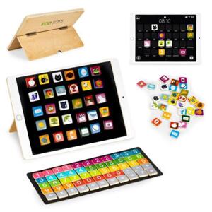 Drevený vzdelávací tablet s magnetickou tabuľou