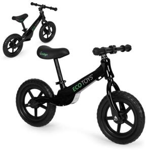 Detský čierny balančný bicykel