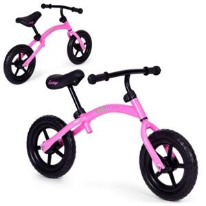 Detský balančný bicykel v ružovej farbe