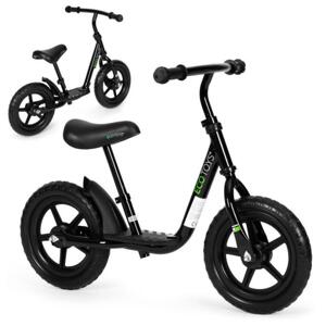 Detský balančný bicykel čiernej farby
