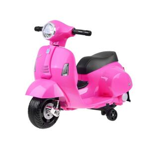 Ružový detský skúter VESPA na batérie vo výpredaji