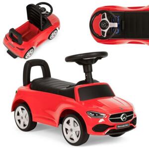 Detské červené auto MERCEDES s interaktívnym volantom