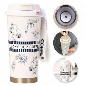 Vzorovaný termohrnček s náustkom - 550 ml