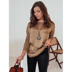 Khaki oversize blúzka pre dámy RY2669