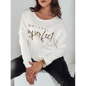 Dámske biele oversize tričko s potlačou RY2665