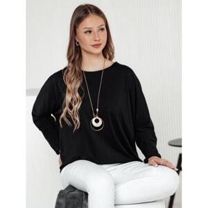 Dámske čierne oversize tričko RY2705