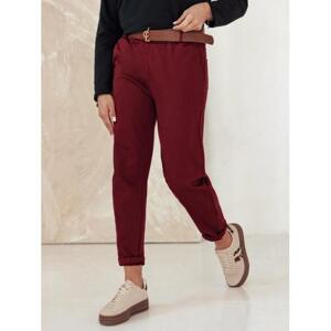 Dámske bordové chinos nohavice UY2256