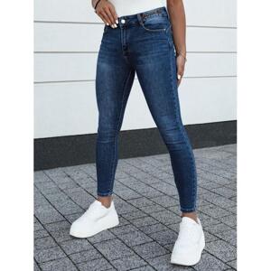 Tmavomodré dámske slim fit rifle UY2155