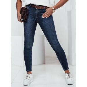 Dámske tmavomodré skinny rifle UY2312