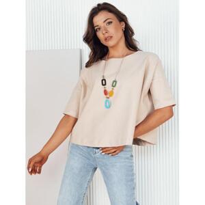 Béžová dámska oversize blúzka RY2505