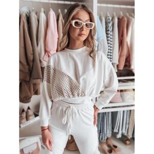 Dámska biela oversize mikina RY2795