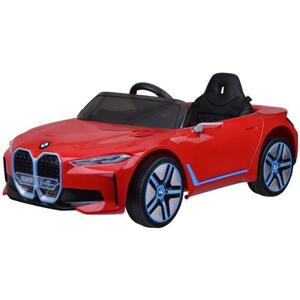 Červené elektrické detské auto BMW i4