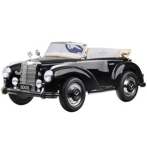 Čierne lakované detské auto Mercedes 300s