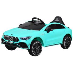 Modré detské elektrické auto Mercedes AMG CLA 45s