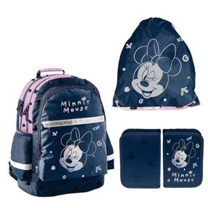 3-dielny dievčenský školský MINNIE set batohu, vrecka a peračníka