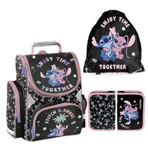 Školský STITCH set prémiovej aktovky, vrecka a peračníka